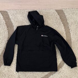 Champion Black Half-Zip Hoodie